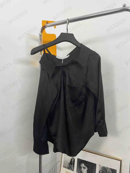 

designer dresses irregular single row buttons one shoulder design sundress dress letter buckle adjustable shoulder strap pure silk piece goo, Black;gray