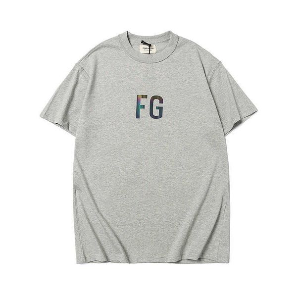 

t shirts season for men high street festival of god fg illusion print short sleeve t-shirt fog men's and women's hip hop tee fashi, White;black