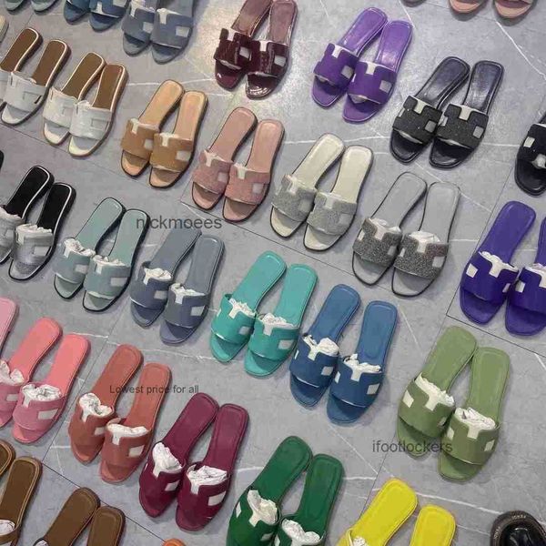 

designer slippers lady cartoon big head slides oran women classic open toe casual flat slide real soft leather rubber slipper with box, Black