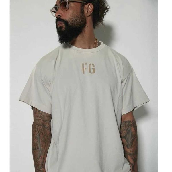 

fog t shirt mens essentialls designer tees ess women tshirts fg high short sleeve classic crew neck cotton t-shirt trend, White;black