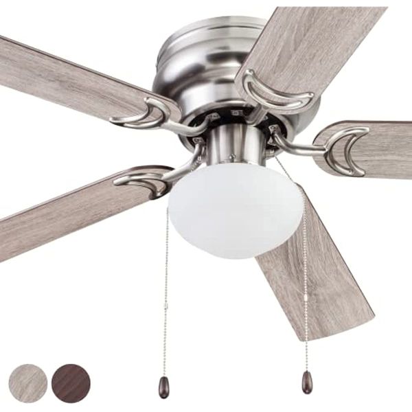 

prominence home 51585 alvina ceiling fan, 44, nickel