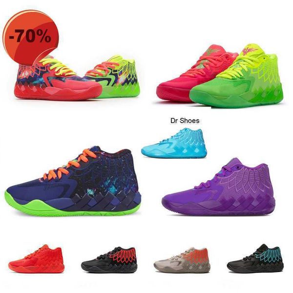 

boots og mens lamelo ball mb 01 basketball shoes rick morty red green galaxy purple blue grey black queen buzz city melo sneakers tennis wit