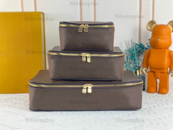 

m43690 m43688 m43689 packing cube pm mm gm men travel bag monogams damier pattern storage suitcase jewelry box