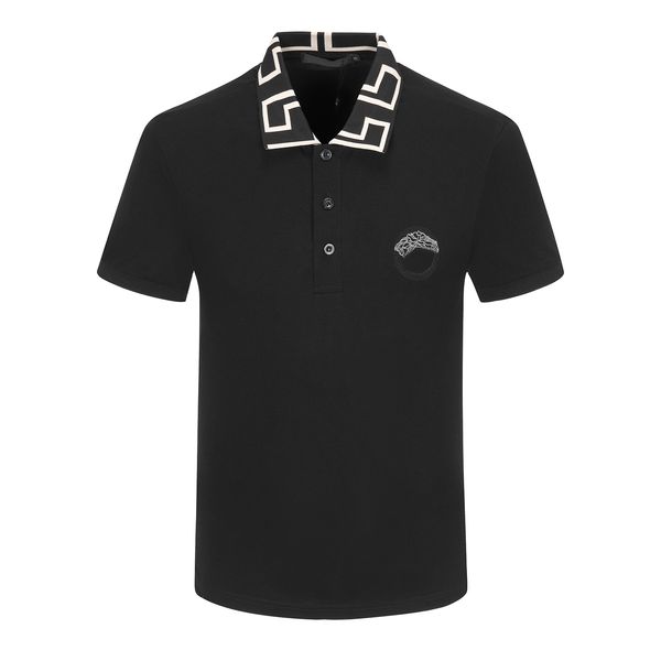 

designer mens polo shirts brand fashion polos lapel tees casual man summer t shirt milano stylist print letters short sleeve tshirt embroide, White;black