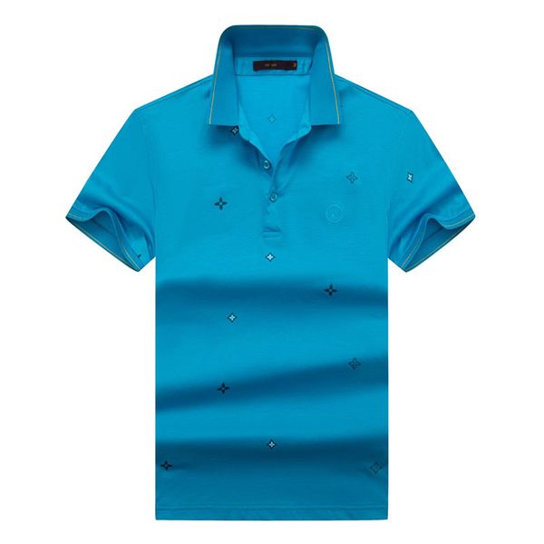 

designer mens polo shirt summer polo letter print mens t-shirt solid color fashion shirt lapel versatile high street leisure, White;black