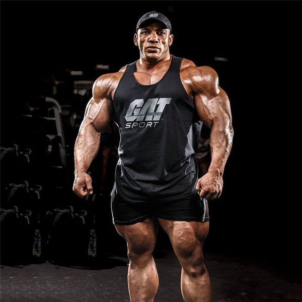 

men' tank brand bodybuilding stringer muscle men fitness singlets gyms clothing mens sleeveless shirt vest men 230324, White;black