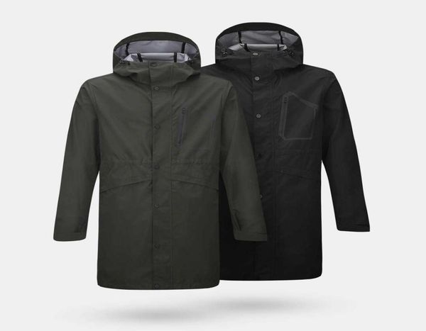 

men039s jackets uleemark men039s waterproof rain jacket with hood lightweight windproof outdoor active long raincoat l2210285827549, Black;brown