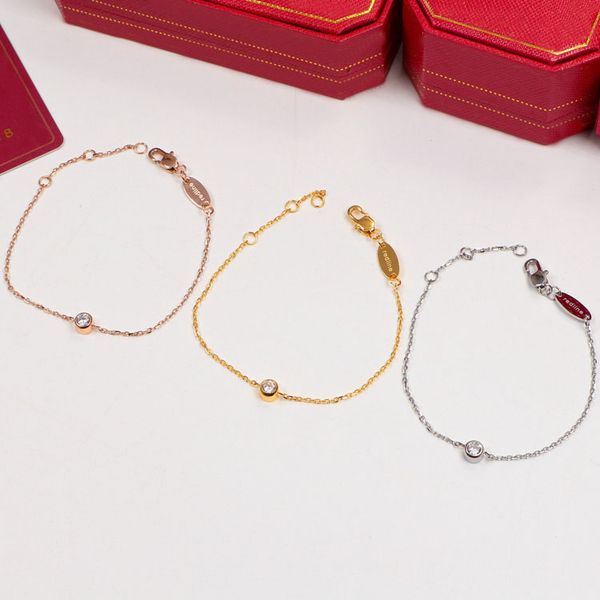 

designer bracelet couple chain single diamond color gold bracelets non-fading 18k rose gold titanium steel women hand rope, Black