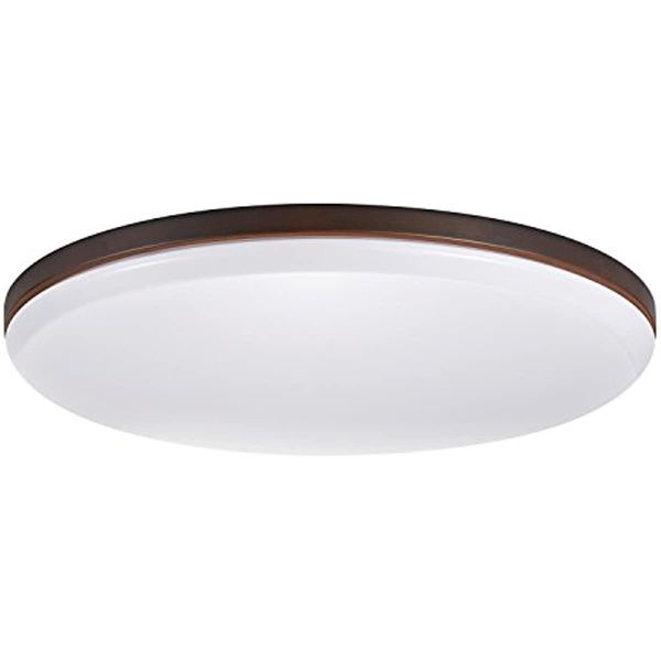

ellington led integrated flush mount ceiling light, dark bronze finish, frosted shade, energy star certified, ultra slim design