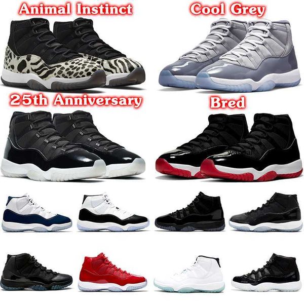 

2022 jumpman 11s basketball shoes for men women 11 cool grey animal instinct 25th anniversary bred cap and gown concord blue mens trainers s