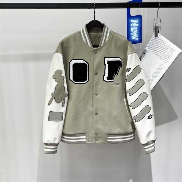 

high-end designer jacket 2023 winter men's new fleece jacket baseball cotton stand-up collar fashion men's casual classic senior c, Black;brown