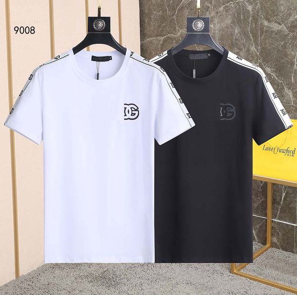 

2023 summer designer luxury mens t-shirts europe paris t-shirt shirt womens classic simple embroidery logo short sleeve fashion casual cotto, White;black