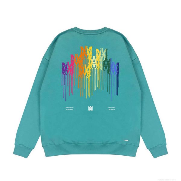 

designer fashion maker mairi edition gradient splash paint printed cotton high street round neck sweatergq2h, Black