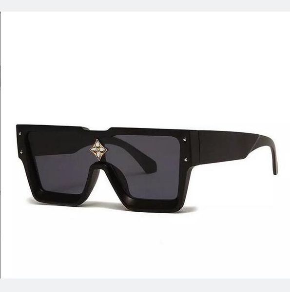 

black large frame sunglasses women's rectangular integral lens glasses wholesale please apply for a refund., White;black