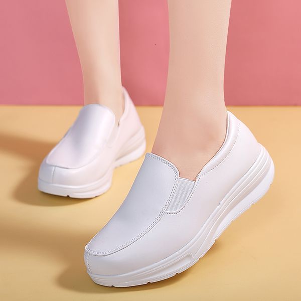 

sandal's loafers soft casual walking shoes nurse work flats breathable comfortable nursing nonslip sole 230324, Black