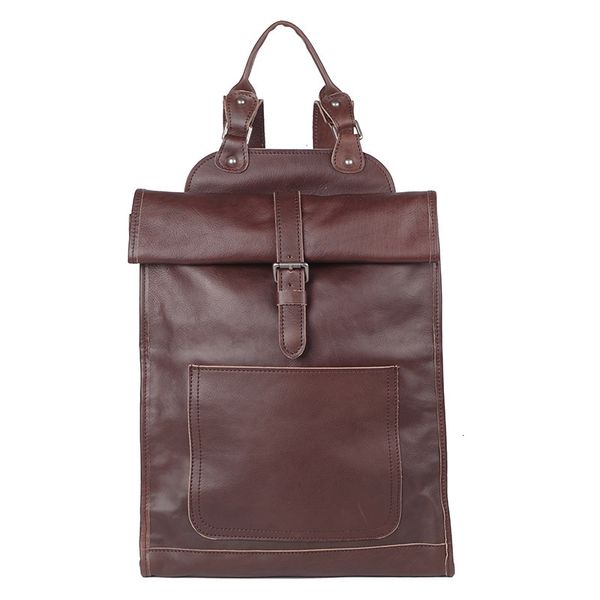 

backpack genuine leather casual backpack handmade large soft lapbags 230324