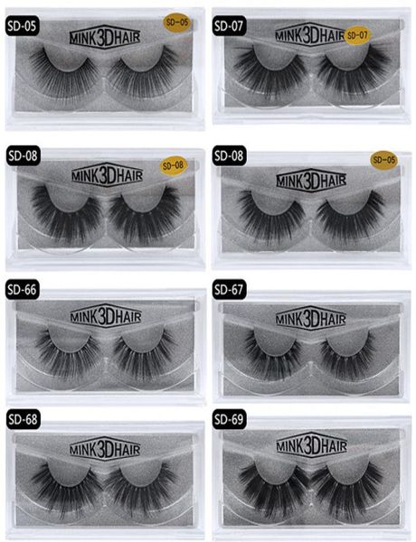 

20style 3d mink hair fake eyelash 100 thick real mink hair false eyelashes natural extension fake eyelashes false lashes 5907966