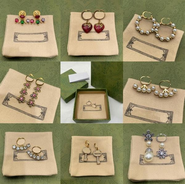

classic retro womens stud designer luxury style jewelry earrings multistyle cuba pendant girls studs valentine chirstmas gifts je4729373, Golden;silver