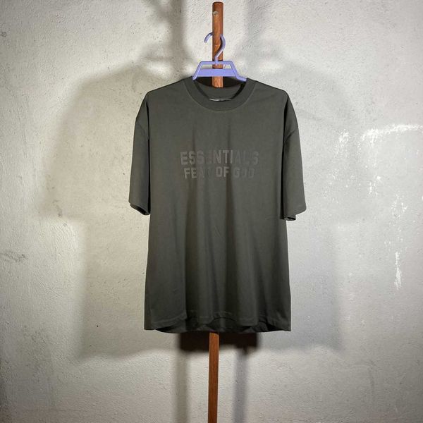 

fog t shirt mens essentialls designer tees ess women tshirts fg quality essentiasl print round neck loose high short sleeve tshirt, White;black