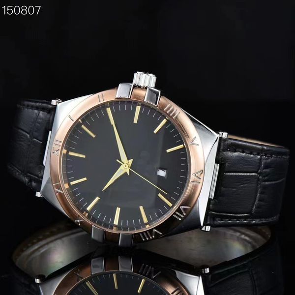 

2023 new brand original business men& paneraiss watch classic round case quartz watch wristwatch clock - a recommended watch for casual a42, Slivery;brown