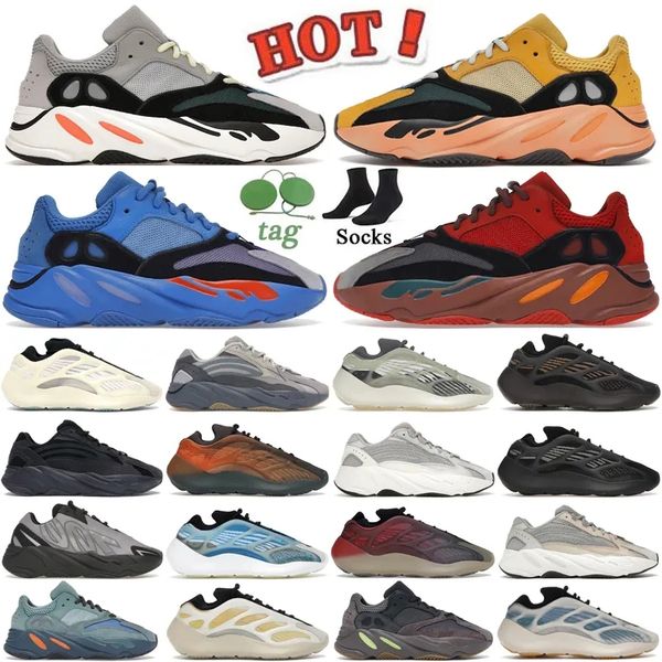 

2023 running shoes 700 wave west v2 v3 sun amber cream bright cyan teal vanta mauve salt salte geode inertia static analog hi-res red 700s m