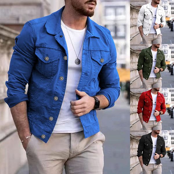 

men's jackets spring men's slim corduroy jacket korean corduroy jacket men's casual denim workwear 230325, Black;brown