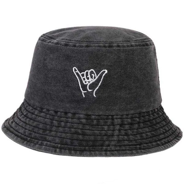 

wide brim hats fashion mens washed cowboy fisherman's hat ladies outdoor sun hat four seasons section lovers wild panama bucket hat cas, Blue;gray