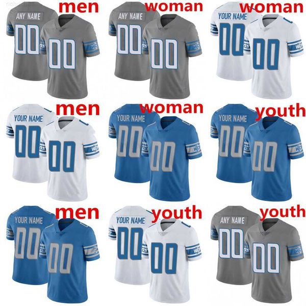 

football jersey detroit''lions''89 brock wright 44 malcolm rodriguez 20 cameron sutton 14 amon-ra st. brown 16 jared gof, Black;red