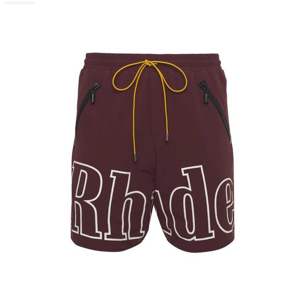 

designer oversize plus cloth new rhude sports casual shorts men's loose large point pantsdkp9, White;black