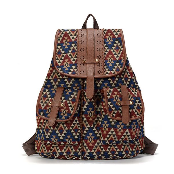 

backpack women printing backpack canvas school bags for teenagers large shoulder bag weekend travel rucksack 230324