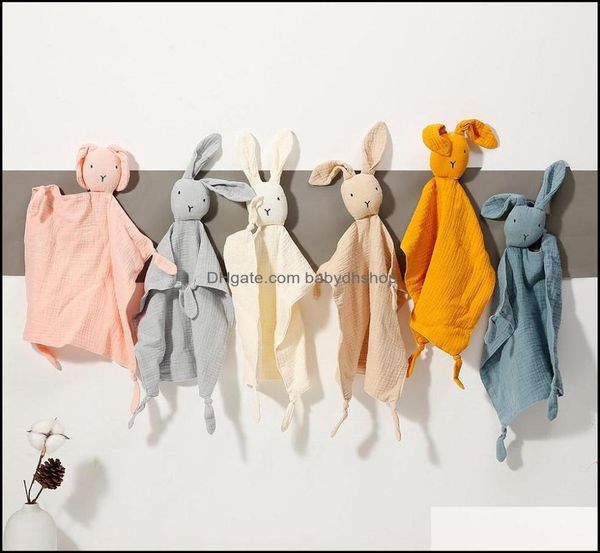 

bibs burp cloths baby feeding baby kids maternity soft organic cotton muslin bunny rabbit animal newborn pacify towels sooth dhy5s4030127