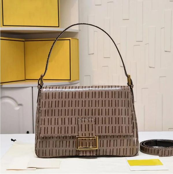 

vintage bag baguette bag women flap shoulder bags woman crossbody handbags purse pvc leather full classic lettering gold hardware pouch fash