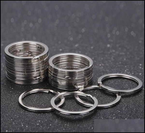 

sier tone split key rings 15x25mm metal hook ring for diy keychain making handmade keyrings chain holder jewelry connectors drop 8577942, Slivery;golden