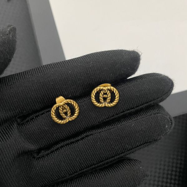 

designer earring letter double g logo stud earing luxury women fashion hoop jewelry metal ggity crystal pearl earring, Golden;silver