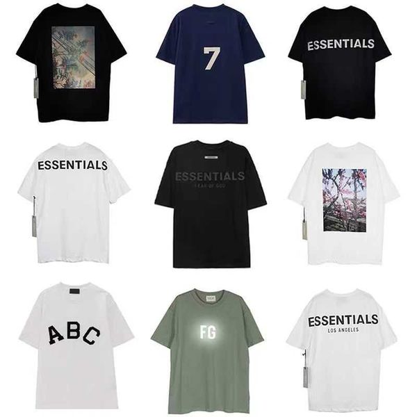 

fog t shirt mens essentialls designer tees ess women tshirts fg high edition short sleeve rich t-shirt high t-shirt, White;black