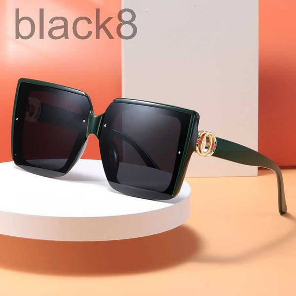 

sunglasses designer 2023 new women and men fashion driving large face slim anti uv glasses 3d4d, White;black