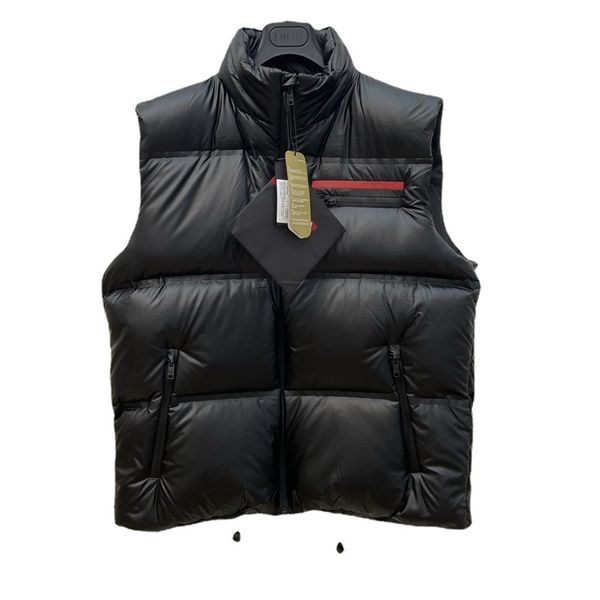 

men down vest winter jacket designer puffer vests mens waistcoat winter couple bodywarmer womens jacket sleeveless outdoor warm thick gilet, Black;white