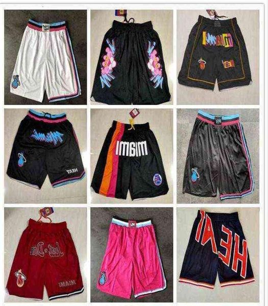 

miami039039heat039039men throwback basketball shorts pocketiul03146238, White;black