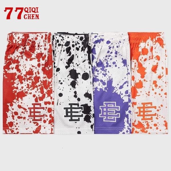 

men's shorts eric emanuel ee basic shorts men york casual shorts men's fitness sports pants beach pants mesh breathable casual pan, White;black