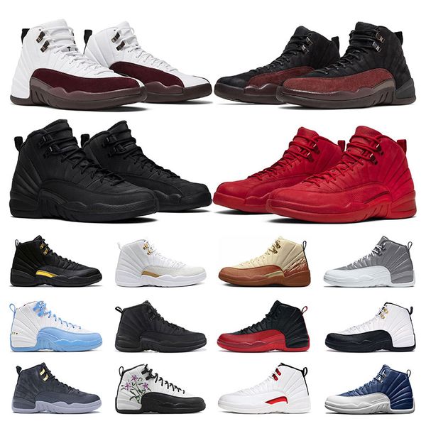 

men basketball shoes 12 12s sports sneakers a ma maniere black reverse taxi utility flu game the master burnt sunrise mens trainers size 7-1