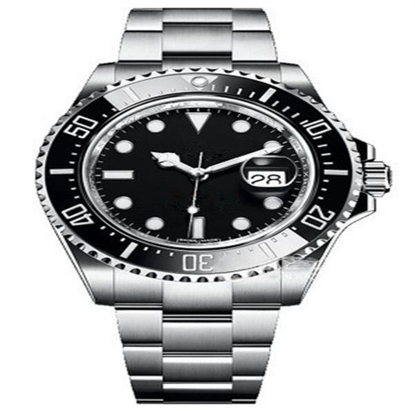 

men's watch 44mm -selling glow-in-the-dark stainless steel strap automatic mechanical waterproof date296t, Slivery;brown