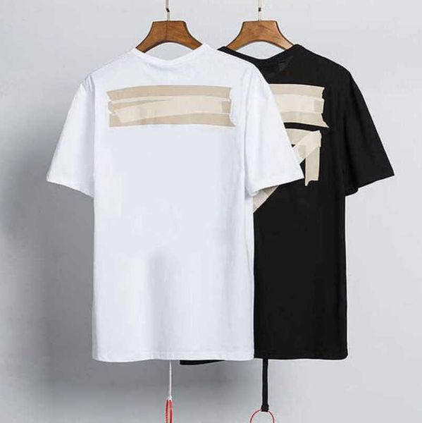 

summer men's luxury t shirt white back arrow x letters brand designer print women t-shirt casual cotton tees t-shirts hip hop short sle, White;black