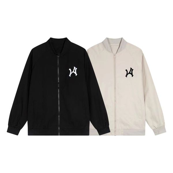 

2023 men's jackets american spring embroidery tide brand wenle baseball clothes air force pilot jacket men's and women's loos, Black;brown