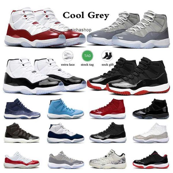 

cherry 11 men women basketball shoes 11s mens sneakers cool grey concord 45 bred win like 25th anniversary 72- low men women sports tra og, Black