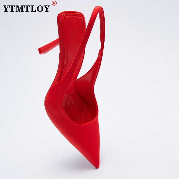 

sandals red print pumps slingbacks women elegant summer heeled sandals women party heels animal print zapatos para mujer 230322, Black