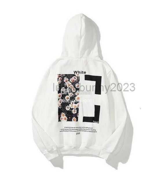 

men's offs white jacket hoodies men sweatshirts style trendy fashion sweater painted arrow crow stripe loose hoodie 9rppv, Black