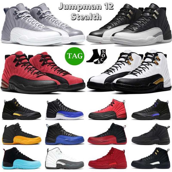 

jumpman 12 men basketball shoes 12s stealth black taxi hyper royal playoffs flu game gamma blue utility mens trainers sports sneakers jorden