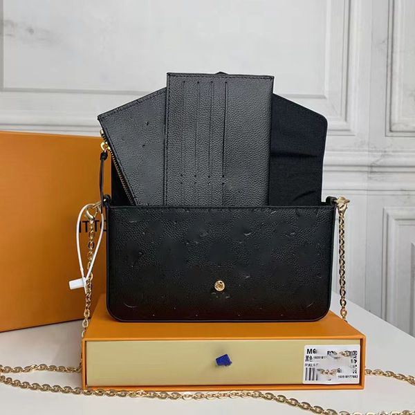 

single shoulder bag designer bag wallet card package chain package key case zero wallet corium original product 3 bags grade womens bags gra