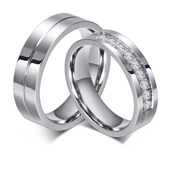 

cluster rings moonso men and women jewelry couple promise wedding finger love r46242145514, Golden;silver