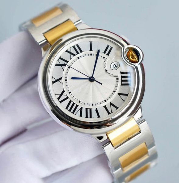 

designer watches men's mechanical watch yellow gold stainless steel dial diameter 42mm japanese super movement automatic wind-up waterp, Slivery;brown